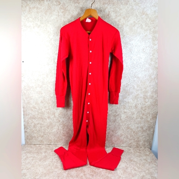 Sears Underwear & Socks Vintage Sears Mens Store Winterskins Red